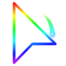 Azure Aura Transparent Rainbow Busy