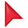 Azure Aura Red Alternate Cursor