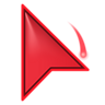 Azure Aura Red Cursor Set Cursor