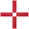 Azure Aura Red Precision Cursor